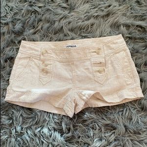 Express Tan Cargo Shorts Size 2